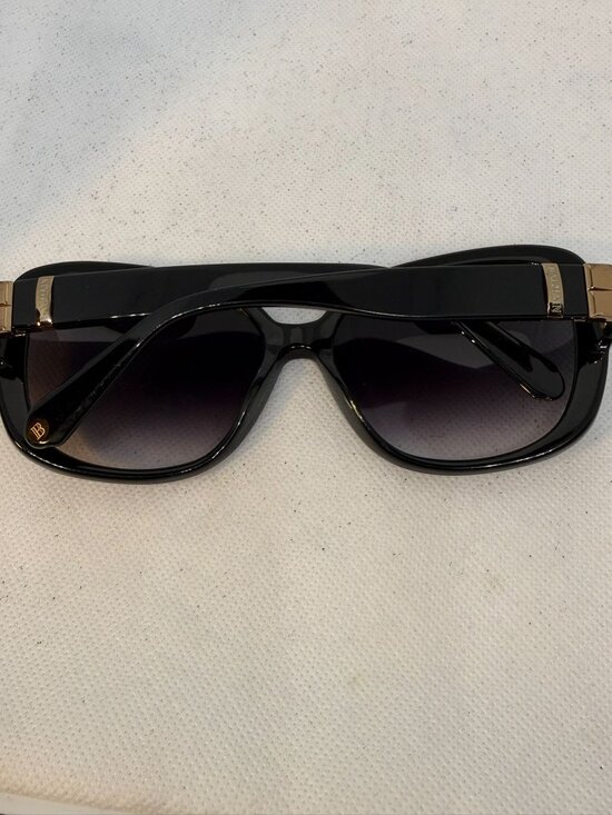 Balmain BL2044B 01 Black Acetate Square Smoke Gradient Sunglasses 57-16-135 main image 9